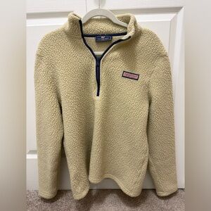 Vineyard Vines Men's Tan Zip-Up Sweater